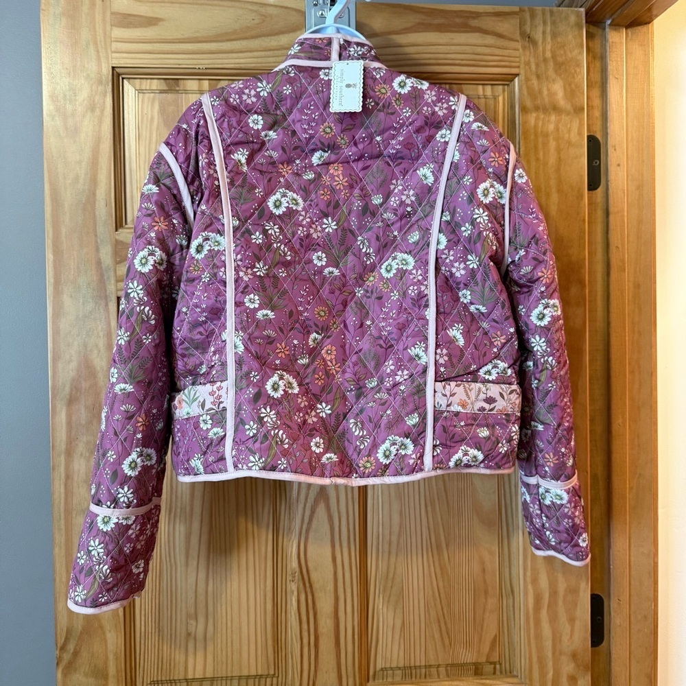 Simply Southern Reversible Quilted Floral Jacket – NWT size small - Picture 10 of 12